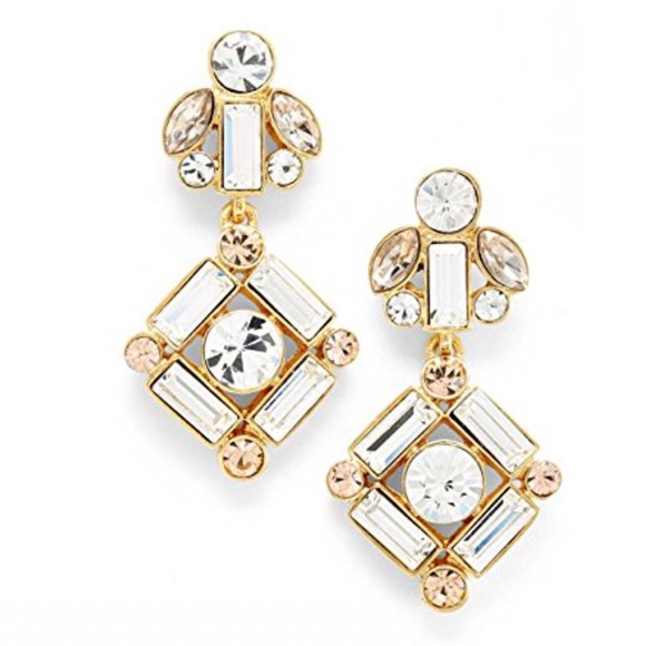 kate spade Jewelry - Kate Spade statement crystal earrings